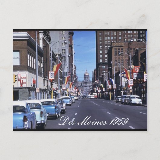 Des Moines 1959 Postcard Postkarte (Vorderseite)