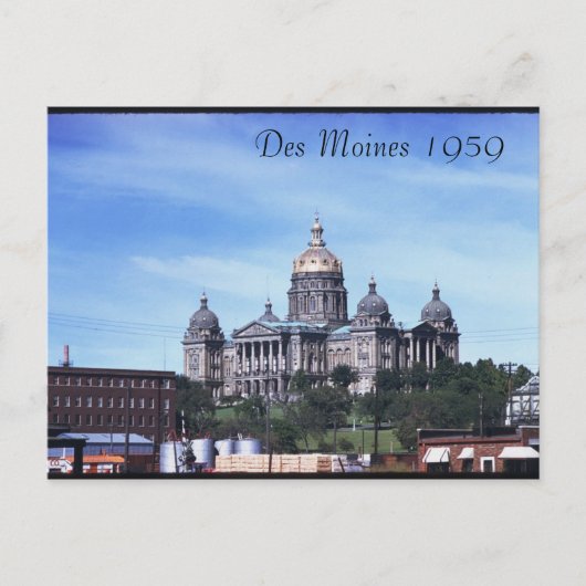 Des Moines 1959 Postkarte (Vorderseite)