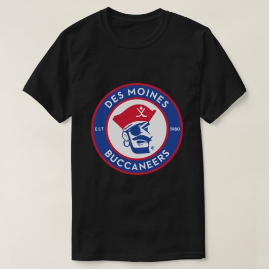 Des Moines Buccaneers Classic T - Shirt (Design vorne)