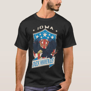 Des Moines City National Iowa Day T-Shirt