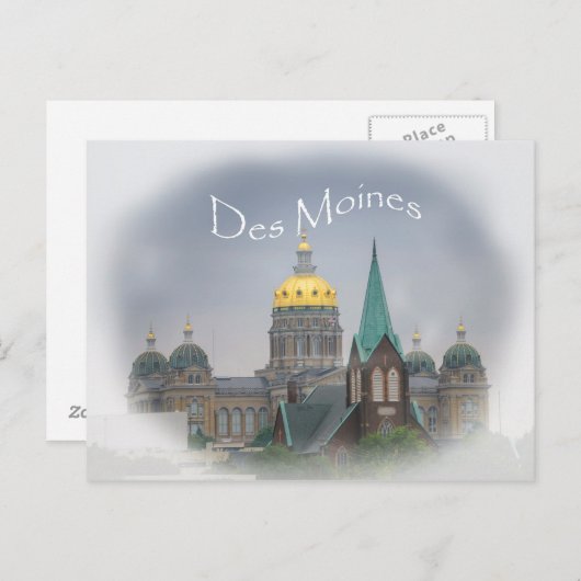 Des Moines Hauptstadt Postcard Postkarte (Vorne/Hinten)