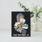 DES MOINES IA POSTKARTE (Stehend Vorderseite)