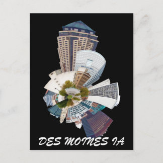 DES MOINES IA POSTKARTE