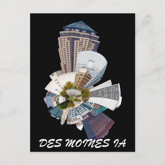 DES MOINES IA POSTKARTE (Vorderseite)