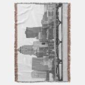 Des Moines in B&W Decke (Vorderseite Vertikal)