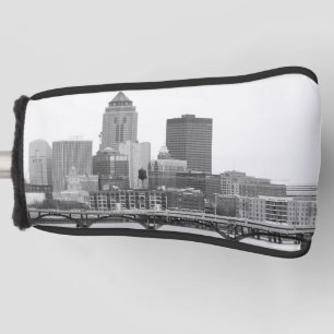 Des Moines in B&W Golf Head Cover Headcover