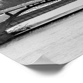 Des Moines in B&W Poster (Ecke)