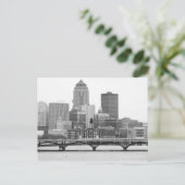 Des Moines in B&W Postkarte (Stehend Vorderseite)