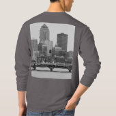 Des Moines in b&w T - Shirt (Rückseite)