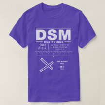Des Moines International Airport DSM T - Shirt