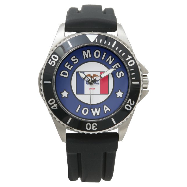 Des Moines Iowa Armbanduhr (Vorderseite)