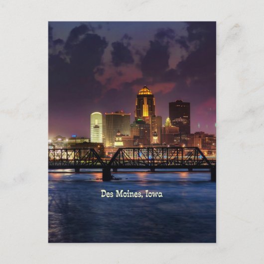 Des Moines, Iowa City Postkarte (Vorderseite)