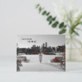 Des Moines Iowa Color Splash Postcard Postkarte (Stehend Vorderseite)