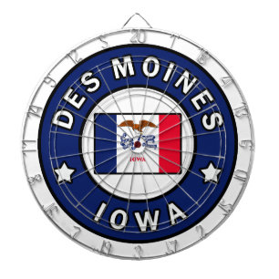 Des Moines Iowa Dartscheibe