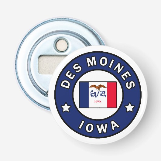 Des Moines Iowa Flaschenöffner (Vorderseite)