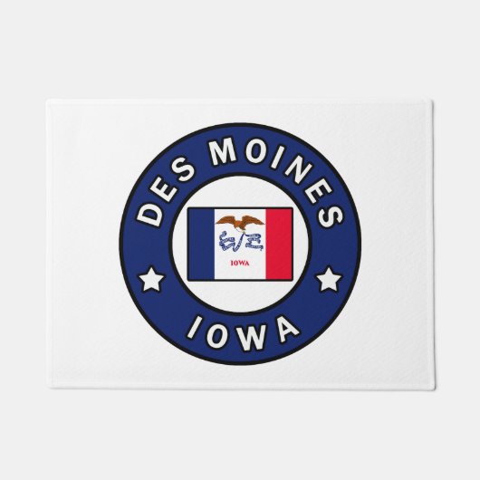 Des Moines Iowa Fußmatte (Vorderseite)