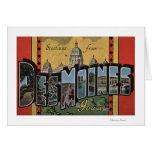 Des Moines, Iowa - Große Buchstabenszenen