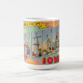 Des Moines Iowa Gruß Postkarten Tasse (Mittel)