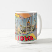 Des Moines Iowa Gruß Postkarten Tasse (VorderseiteRechts)