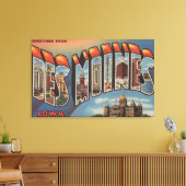 Des Moines, Iowa (Hauptstadt Gebäude) Leinwanddruck (Insitu (Wohnzimmer))