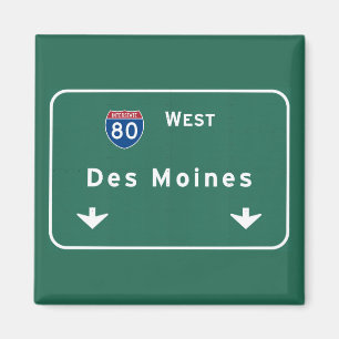 Des Moines Iowa ia Autobahn-Autobahn: Magnet