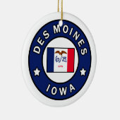 Des Moines Iowa Keramik Ornament (Rechts)