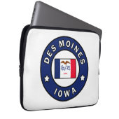 Des Moines Iowa Laptopschutzhülle (Vorne Rechts)