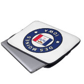 Des Moines Iowa Laptopschutzhülle (Vorne Knopf)