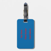 Des Moines Iowa  Luggage Tag Gepäckanhänger (Rückseite vertikal)