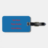 Des Moines Iowa  Luggage Tag Gepäckanhänger (Rückseite horizontal)