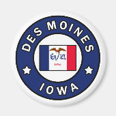 Des Moines Iowa Magnet (Vorne)