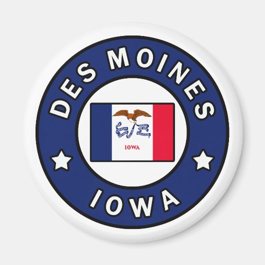 Des Moines Iowa Magnet (Vorne)