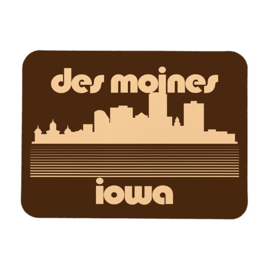 Des Moines, Iowa Magnet (Horizontal)