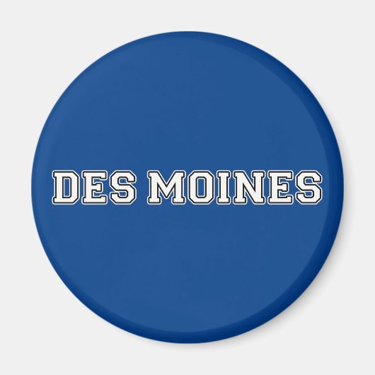 Des Moines Iowa Magnet (Vorne)