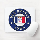 Des Moines Iowa Mousepad (Mit Mouse)