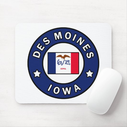 Des Moines Iowa Mousepad (Mit Mouse)