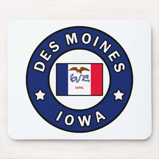 Des Moines Iowa Mousepad (Vorne)