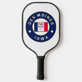 Des Moines Iowa Pickleball Schläger (Rückseite)