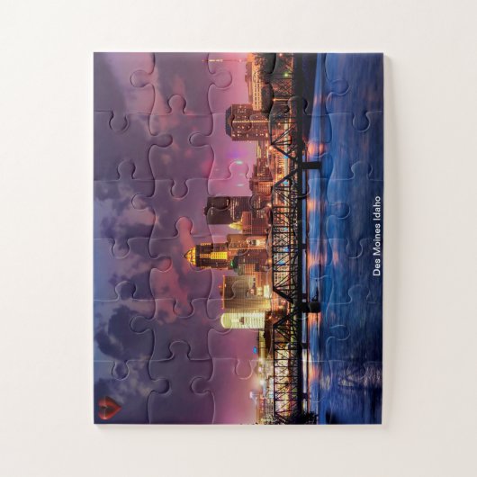 Des Moines Iowa. Puzzle (Vertikal)