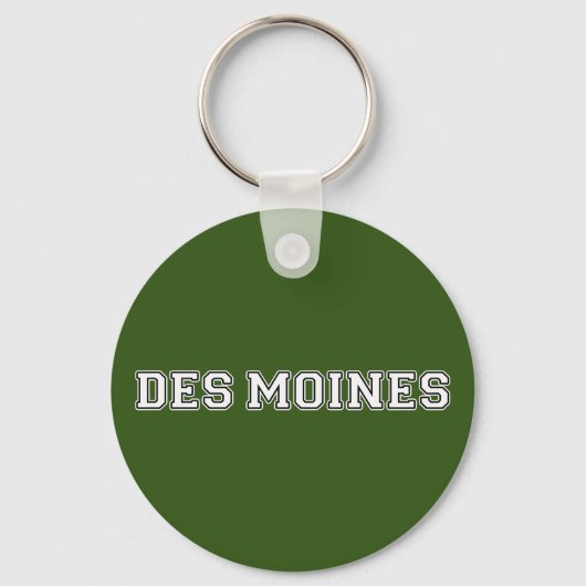 Des Moines Iowa Schlüsselanhänger (Vorderseite)