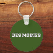 Des Moines Iowa Schlüsselanhänger (Vorderseite)