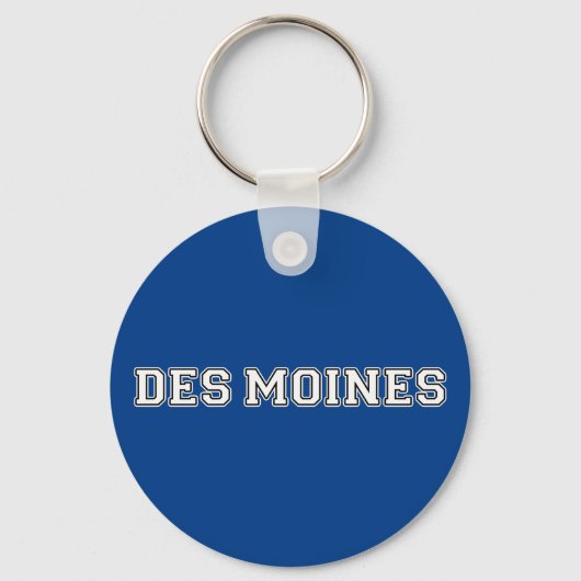 Des Moines Iowa Schlüsselanhänger (Vorderseite)