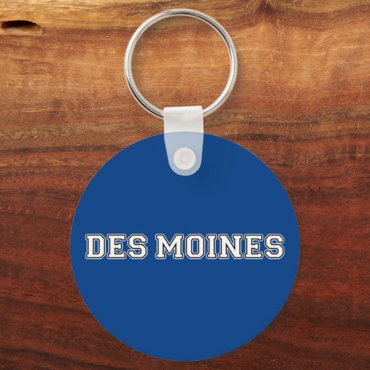 Des Moines Iowa Schlüsselanhänger (Vorderseite)