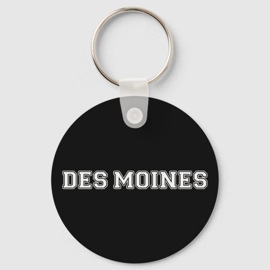 Des Moines Iowa Schlüsselanhänger (Vorderseite)