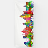 Des Moines Iowa Skyline Banner (Vertikal)