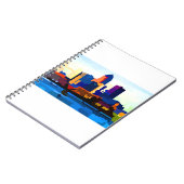 Des Moines Iowa Skyline Notizblock (Linke Seite)