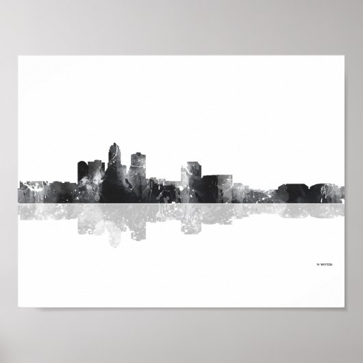 DES MOINES, IOWA SKYLINE POSTER (Vorne)