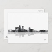 DES MOINES, IOWA SKYLINE POSTKARTE (Vorne/Hinten)