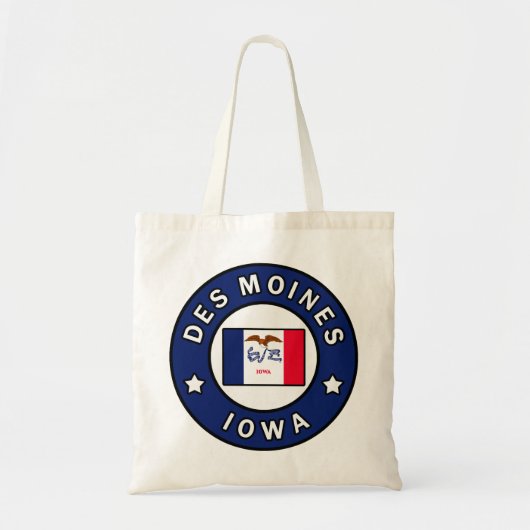 Des Moines Iowa Tragetasche (Vorne)
