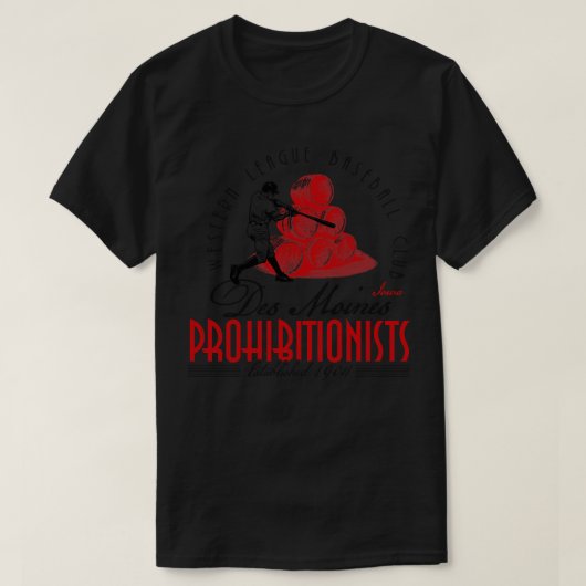 Des Moines Prohibionisten T-Shirt (Design vorne)
